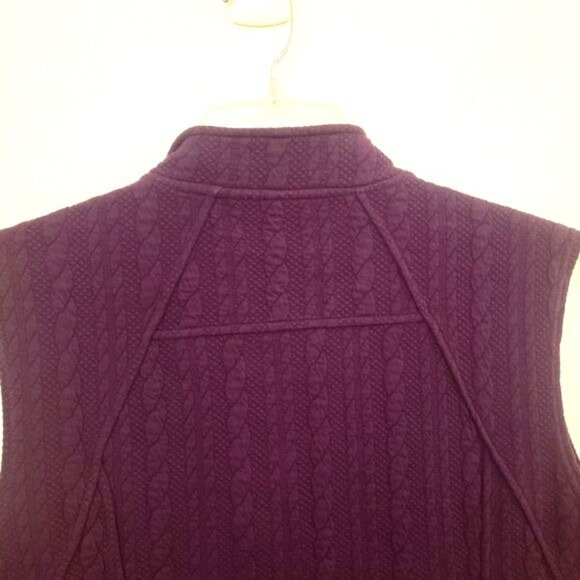 Westbound Cotton Blend Cable Knit Patterned Zip Front Vest Sz XL EUC - Picture 5 of 10